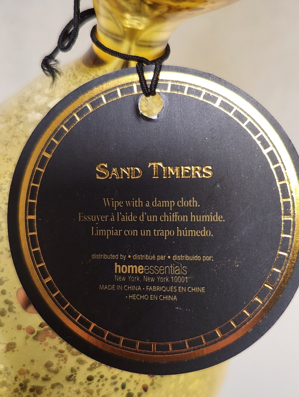 Home Essentials Gold Glass Hourglass Sand Timer - Decorative Accent - Picture 4 of 4